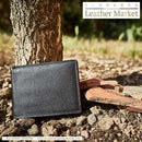 Mens soft wallet with pocket for coins